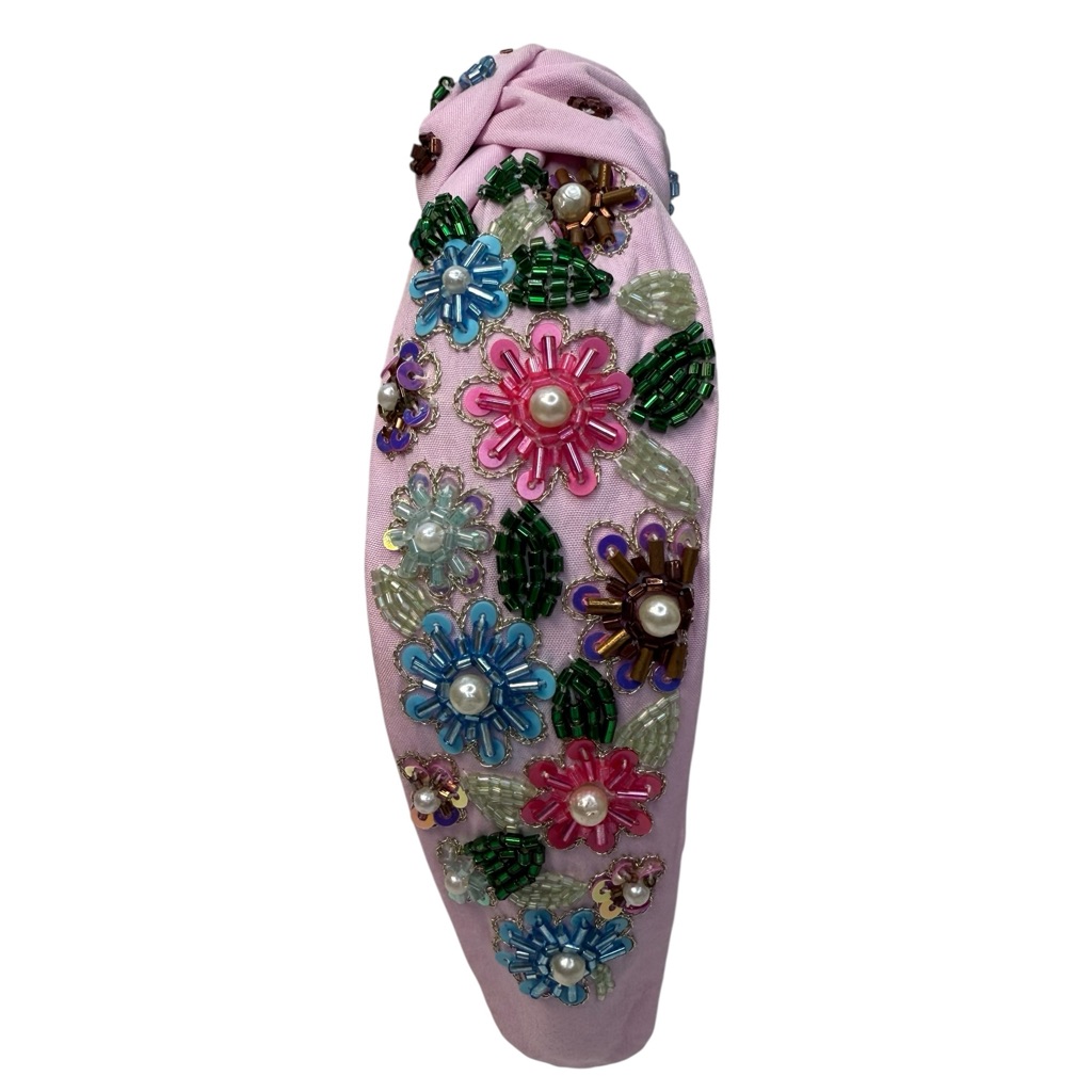 274 The Spring Flowers Beaded Headband